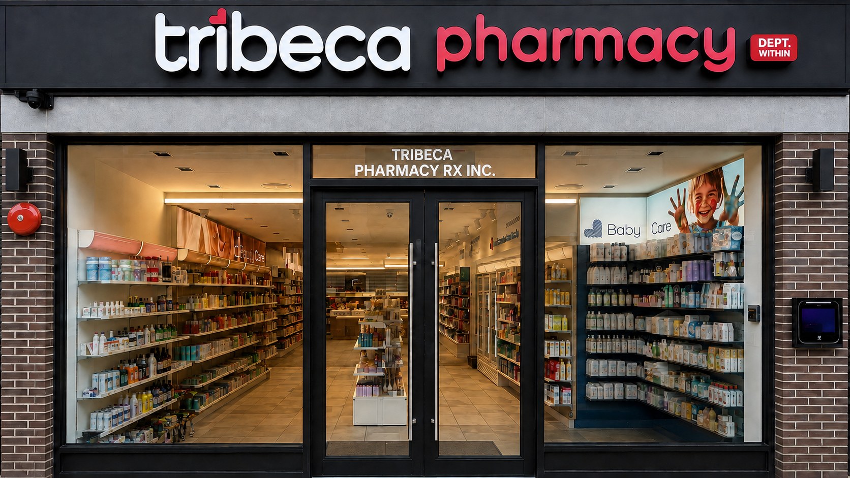 The shopfront of Tribeca Pharmacy on 177 Smith St.
